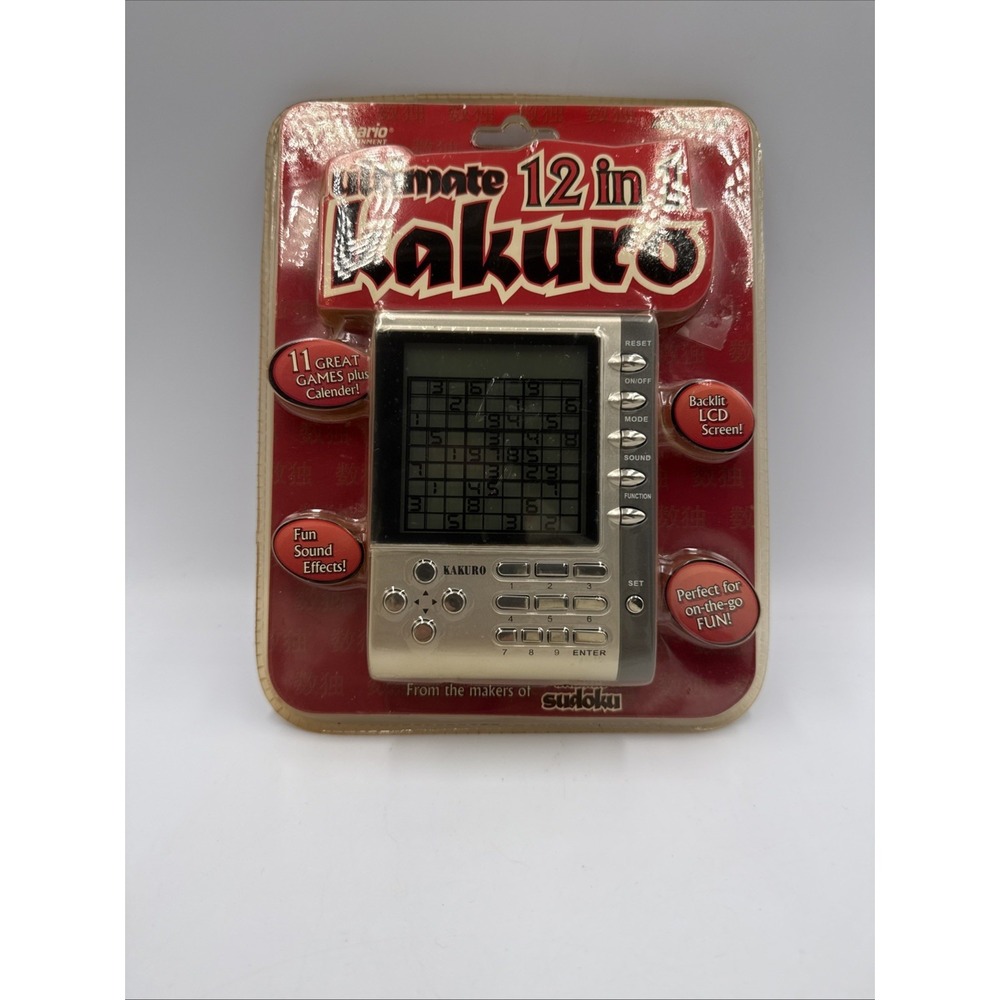 Senario Entertainment Ultimate 12 In 1 Kakuro Handheld Game new unopen